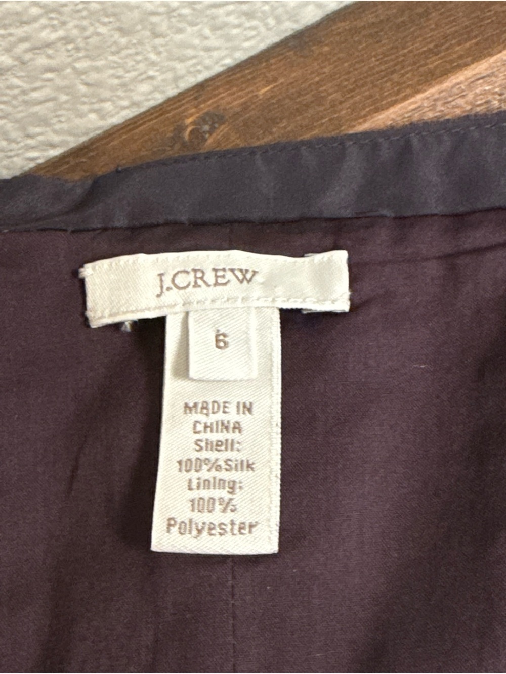 J.Crew Size 6 Dark Purple Silk Strapless Twist Bust Cocktail Dress - Picture 7 of 9